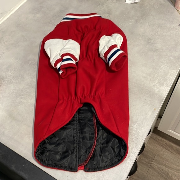 Montreal Canadians dog jacket official NHL W/ leather legs - Picture 2 of 8
